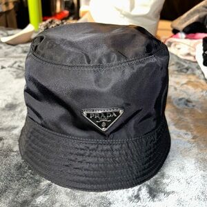 Prada Sleek Black Bucket Hat